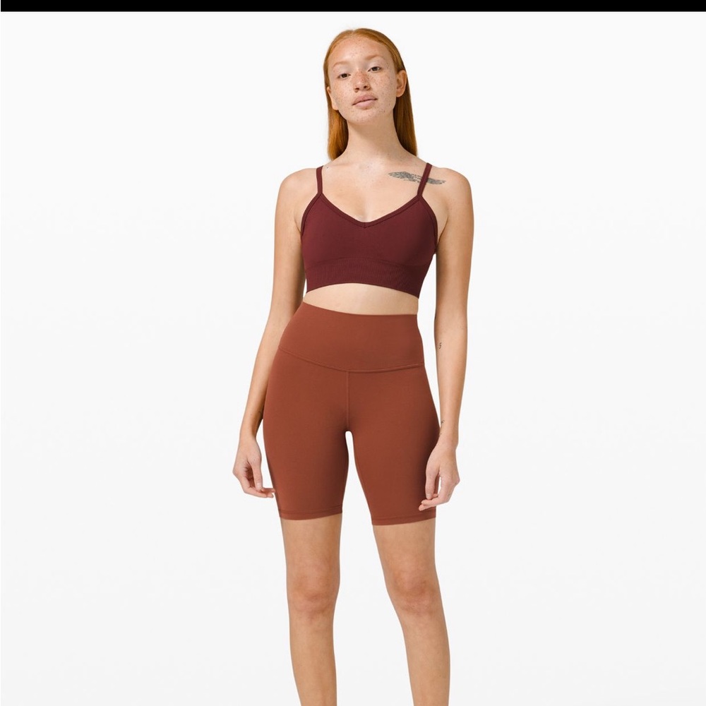 Lulu lemon align 8 inch. Fall rustic clay color